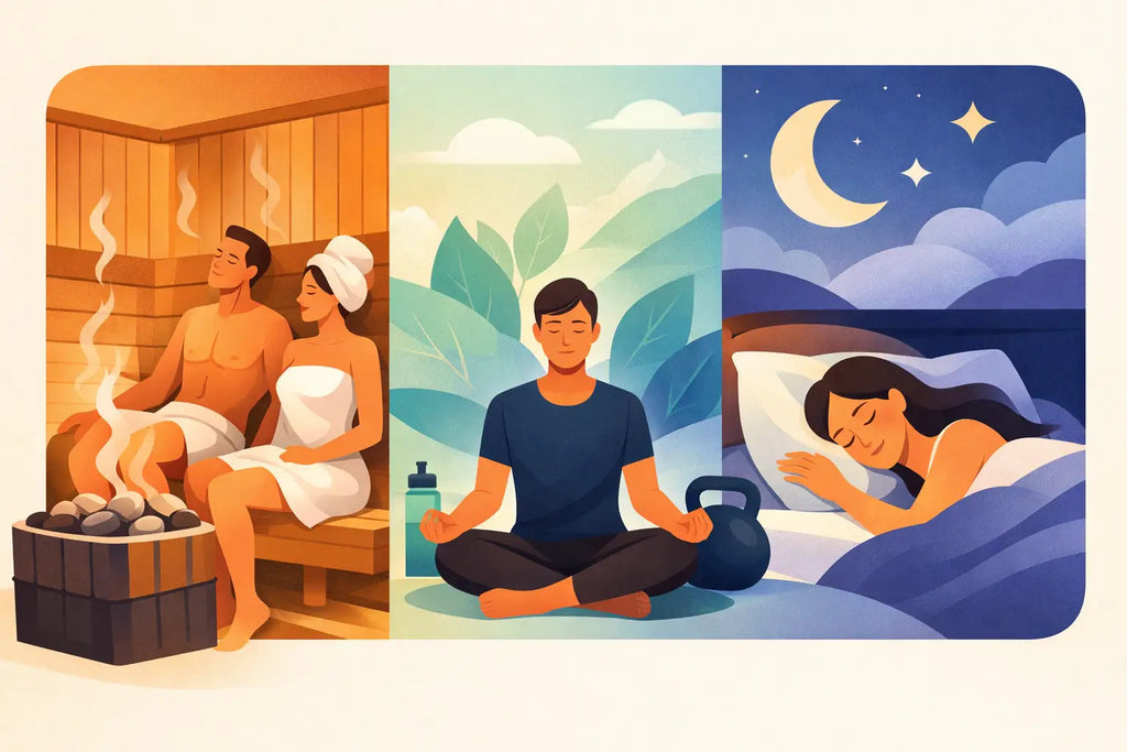 Sauna Benefits for Recovery, Calm, and Better Sleep