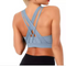 The Keeper Contour Criss Cross Back Crop BLUE