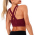The Keeper Contour Criss Cross Back Crop RED