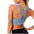 The Keeper Contour Criss Cross Back Crop BLUE