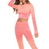 The Keeper Graduated Colour Legging & Long Sleeve Top SET Peach