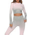 The Keeper Graduated Colour Legging & Long Sleeve Top SET PINK/GREY