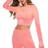The Keeper Graduated Colour Legging & Long Sleeve Top SET Peach