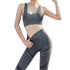 The Keeper Seam Free PLUNGE PUSH UP CROP GREY