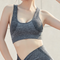 The Keeper Seam Free PLUNGE PUSH UP CROP GREY