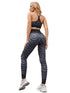 the keeper animal print SET scrunch bum leggings & push up crop black